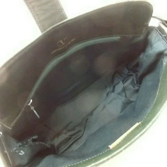 Valentino Vintage Green Gold Leather shoulder bag - Picture 3 of 7
